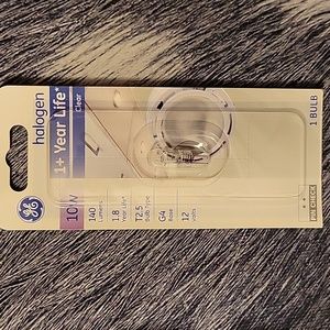 GE Halogen 10W 140 Lumens T2.5 G4 Base 12V Bulb